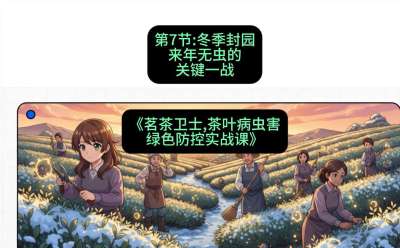 第07节：冬季封园&mdash;&mdash;来年无虫的关键一战，课程：《茗茶卫士&mdash;&mdash;茶叶病虫害绿色防控实战课》#识农AI